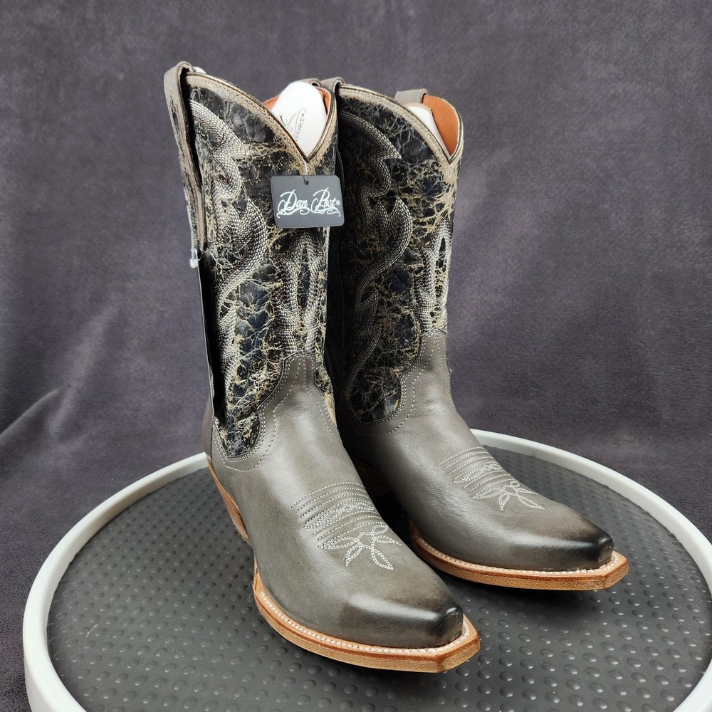 Dan Post Womens Tria Snip Toe Leather Cowboy Boots Size 8.5 M Grey DP4397‎